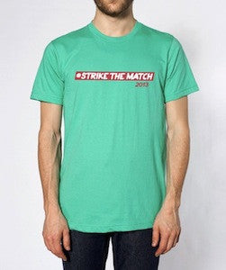 #StrikeTheMatch Unisex Tshirt in Mint Green